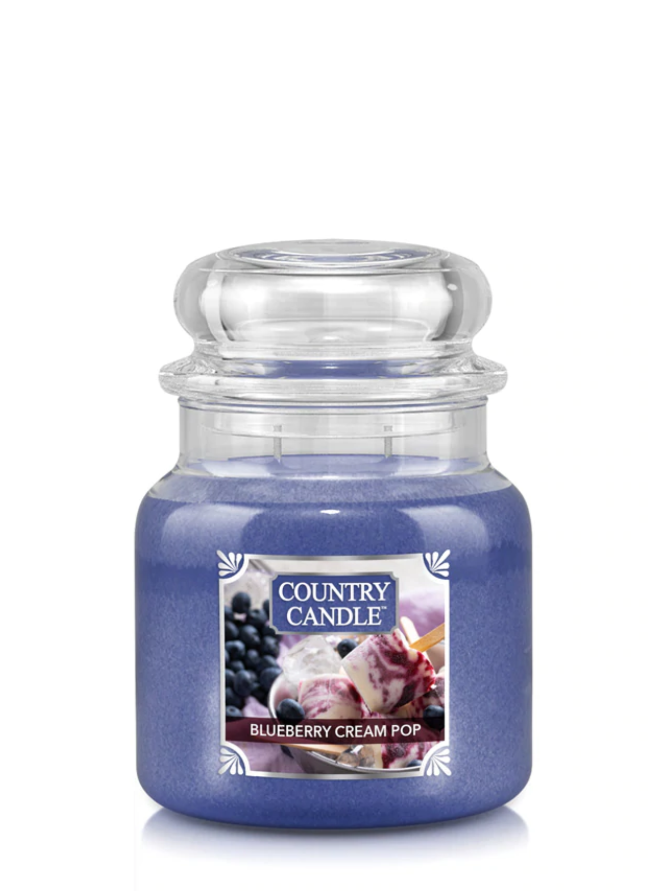 Country Candle Medium Jar Blueberry Cream Pop