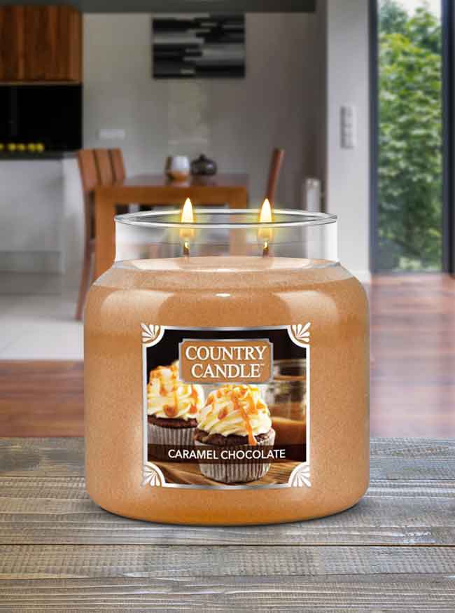 Country Candle Medium Jar Caramel Chocolate
