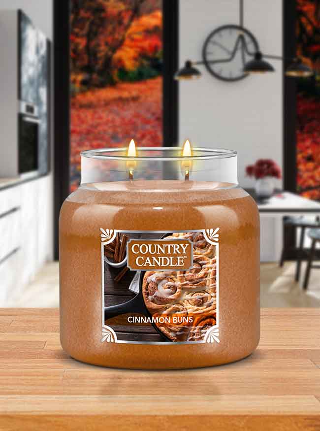 Country Candle Medium Jar Cinnamon Buns