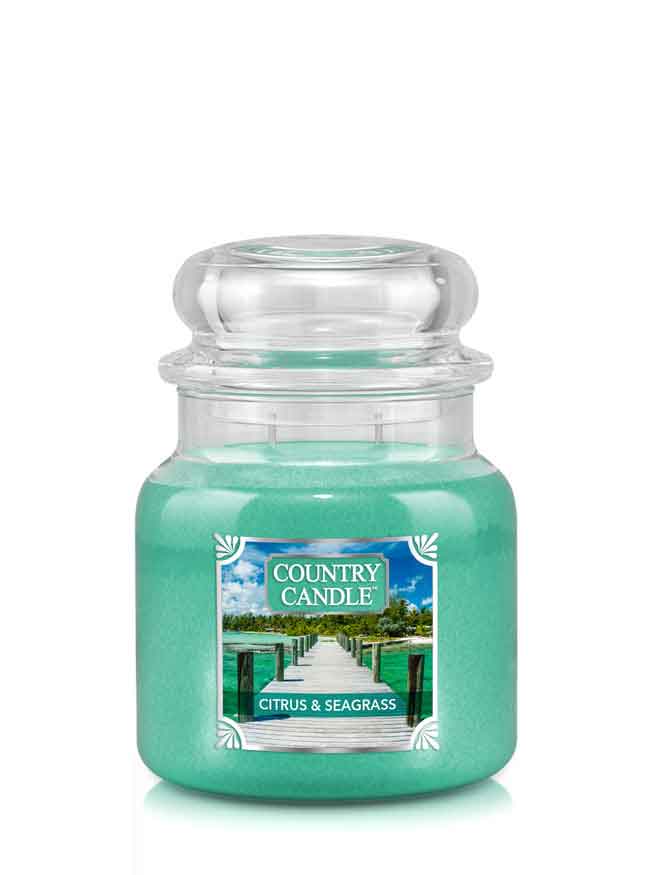 Country Candle Medium Jar Citrus & Seagrass