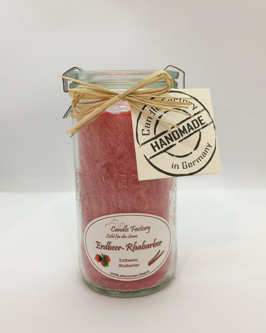Candle Factory Mini-Jumbo Erdbeer-Rhabarber