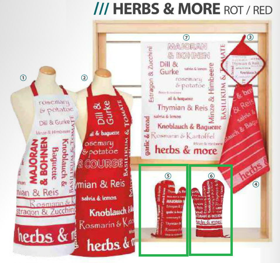 Handschuh/Gant HERBS AND MORE RED