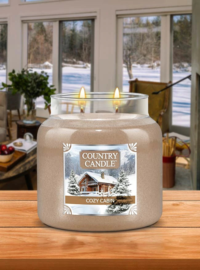 Country Candle Medium Jar Cozy Cabin