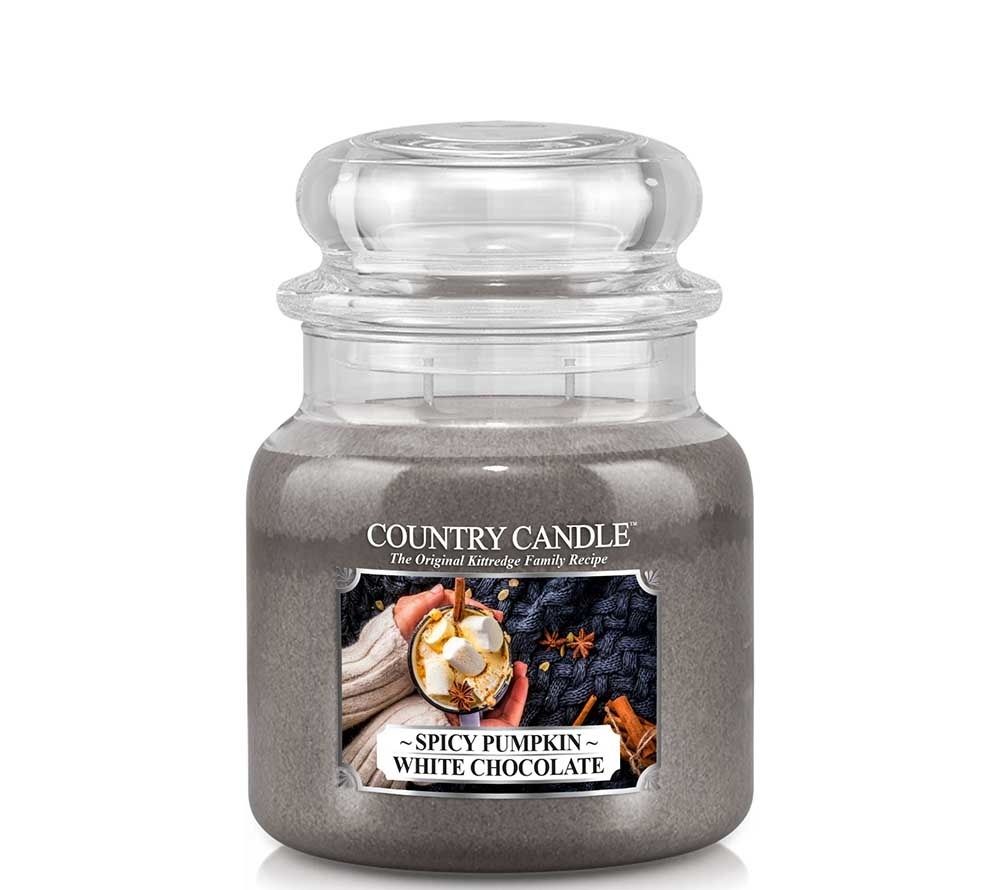Country Candle Medium Jar Spicy Pumpkin White Chocolate