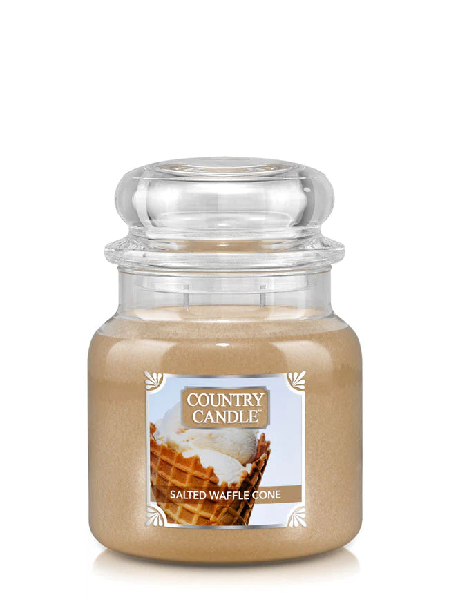 Country Candle Medium Jar Salted Waffle Cone