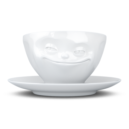 Fiftyeight Coffee Mug "Grinsend" weiss 200ml