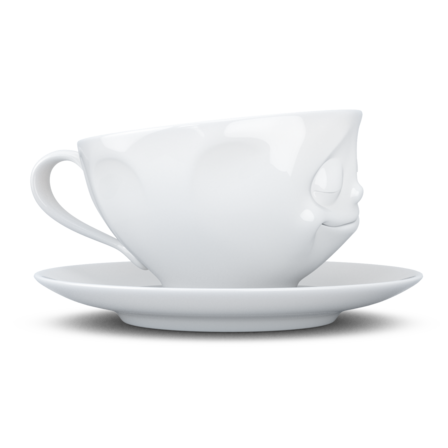 Fiftyeight Coffee Mug "Glücklich" weiss 200ml
