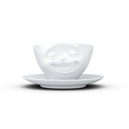 Fiftyeight Coffee Mug "Lachend" weiss 200ml
