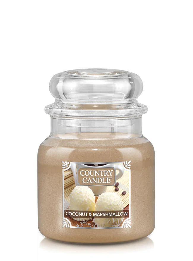 Country Candle Medium Jar Coconut Marshmallow